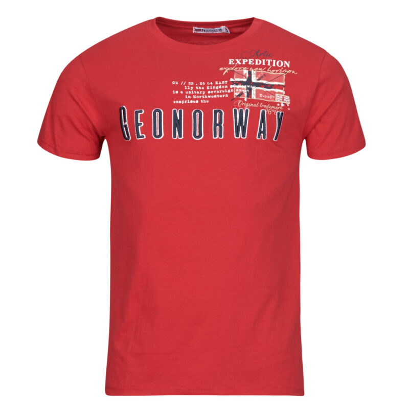 T-shirt  Geographical Norway  JASON  Rosso -  T-shirt maniche corte Uomo - 1