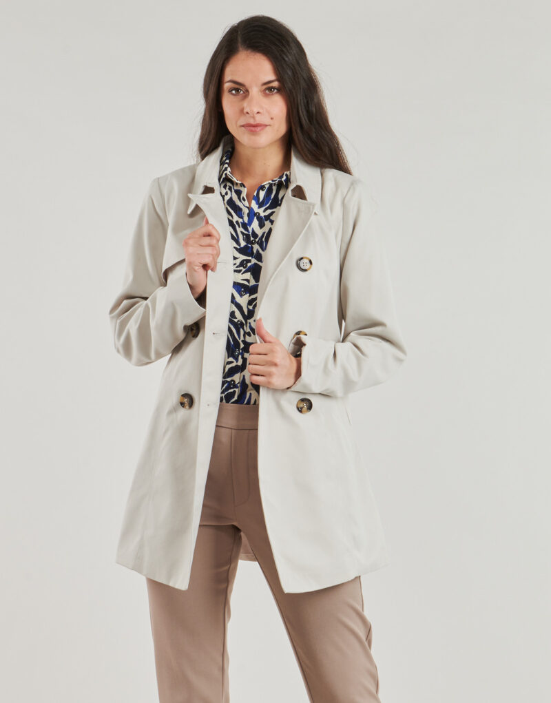 Trench Only ONLVALERIE Weiß Trench Damen - 2