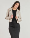 Giacca in pelle Only ONLVERA Beige Giacche in pelle Donna - 2