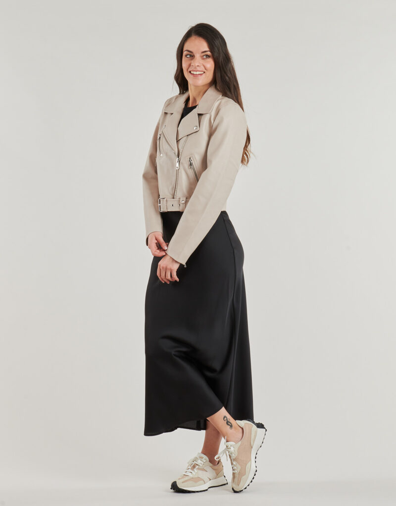 Giacca in pelle Only ONLVERA Beige Giacche in pelle Donna - 3