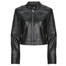 Giacca in pelle Only ONLSARAMY Nero Giacche in pelle Donna - 1