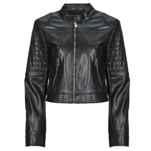 Giacca in pelle  Only  ONLSARAMY  Nero -   Giacche in pelle Donna
