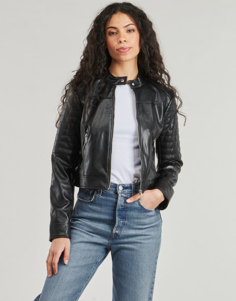 Giacca in pelle Only ONLSARAMY Nero Giacche in pelle Donna - 2