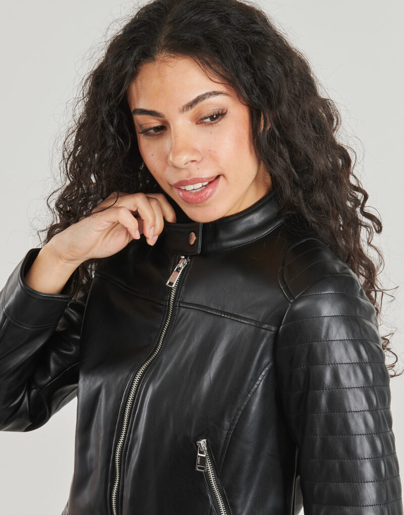 Giacca in pelle Only ONLSARAMY Nero Giacche in pelle Donna - 5