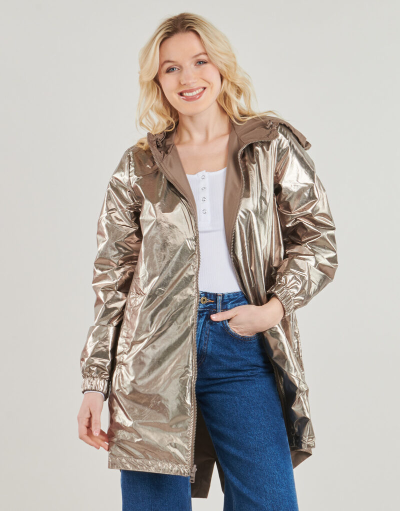 Parka Only ONLFRY REV METALLIC Marrone Parka Donna - 5