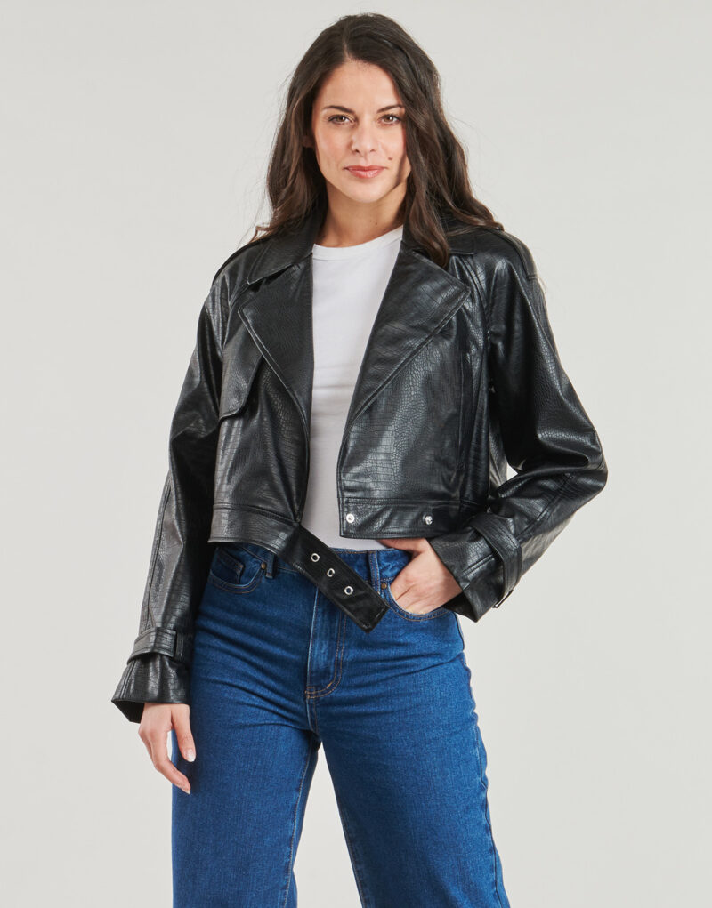 Giacca in pelle Only ONLKIRA Nero Giacche in pelle Donna - 2