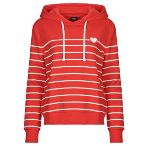 Felpe con cappuccio  Only  ONLADELLE   Rosso -  Felpe con cappuccio Abbigliamento Donna