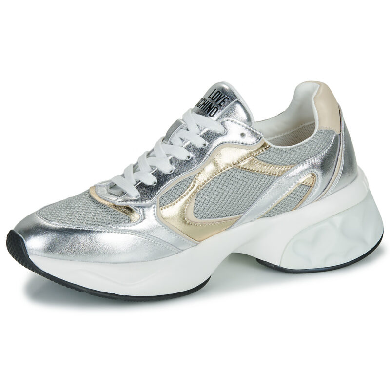 Love Moschino CRYSTAL LOVE SNEAKER Mehrfarbig Niedrige Sneakers Damen - 4