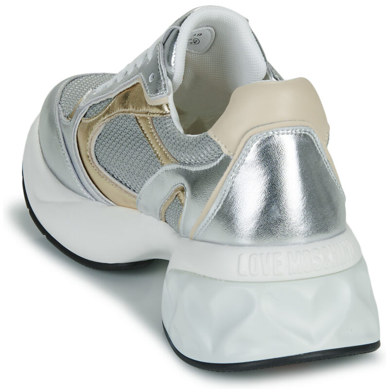 Love Moschino CRYSTAL LOVE SNEAKER Mehrfarbig Niedrige Sneakers Damen - 5