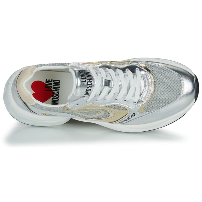Love Moschino CRYSTAL LOVE SNEAKER Mehrfarbig Niedrige Sneakers Damen - 6