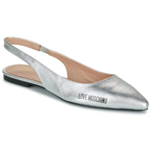 Love Moschino  LAME BALLERINA  Argento -  Ballerine Donna