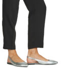 Love Moschino LAME BALLERINA Argento Ballerine Donna - 8