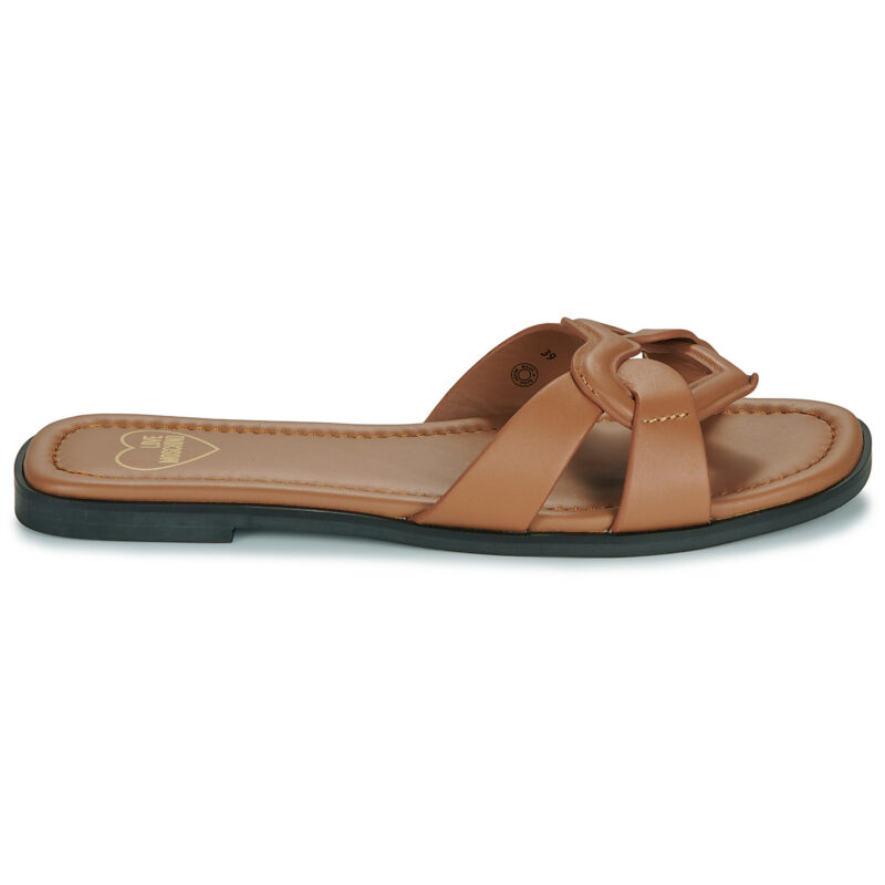 Love Moschino FILLED HEART MULE Marrone Ciabatta Donna - 2