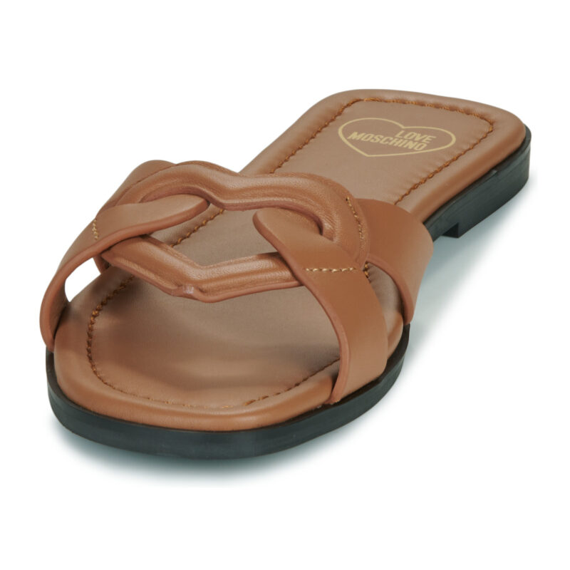 Love Moschino FILLED HEART MULE Marrone Ciabatta Donna - 3