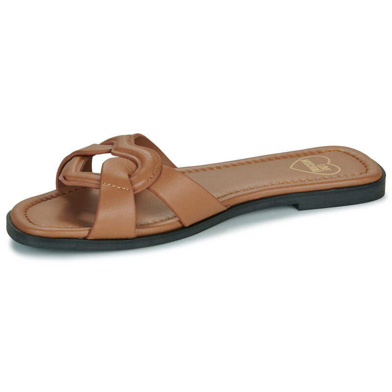 Love Moschino FILLED HEART MULE Marrone Ciabatta Donna - 4