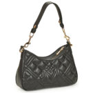 Love Moschino LAMINATED QUILTED BAG JC4152 Nero Borse a spalla Donna - 2
