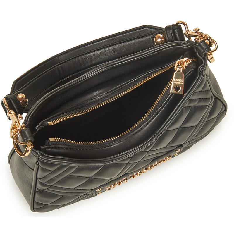 Love Moschino LAMINATED QUILTED BAG JC4152 Nero Borse a spalla Donna - 5