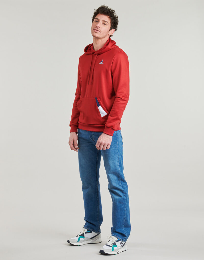 Felpe con cappuccio Le Coq Sportif TRI SP HOODY N&deg;1 M Rosso Felpe con cappuccio Uomo - 3