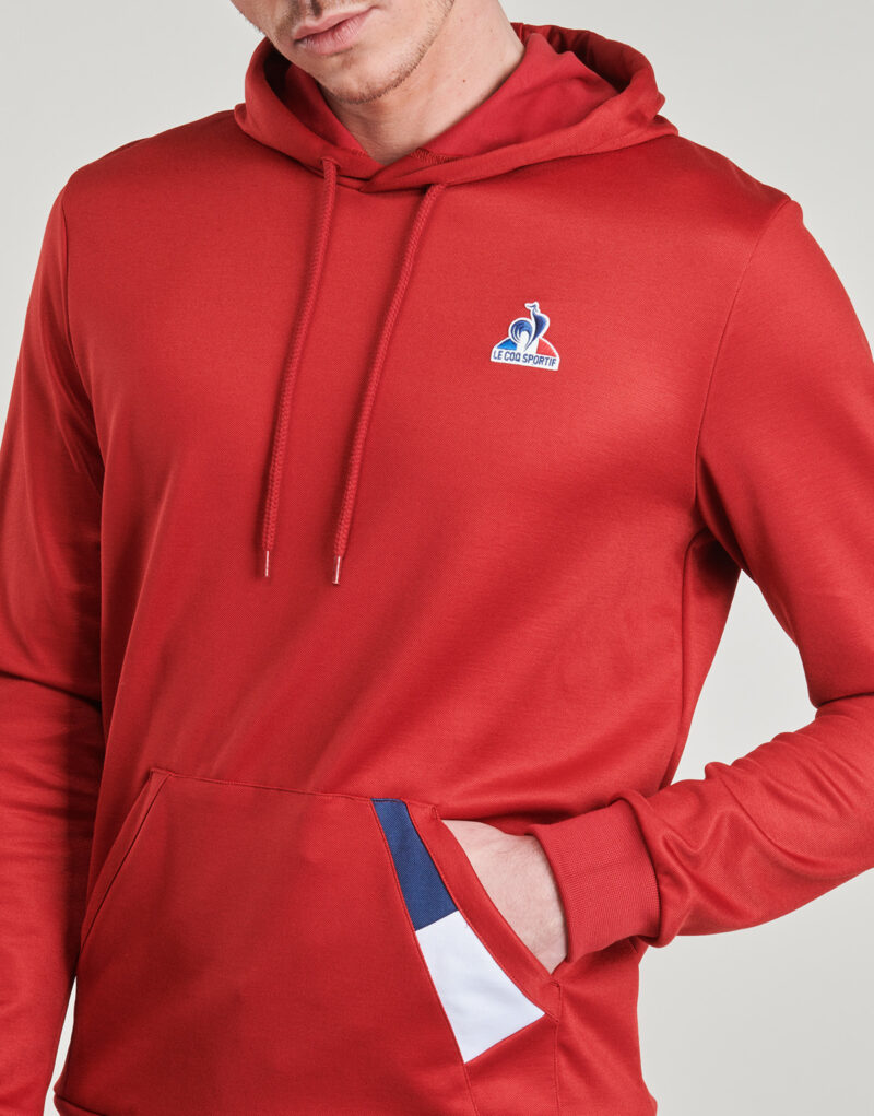 Felpe con cappuccio Le Coq Sportif TRI SP HOODY N&deg;1 M Rosso Felpe con cappuccio Uomo - 5