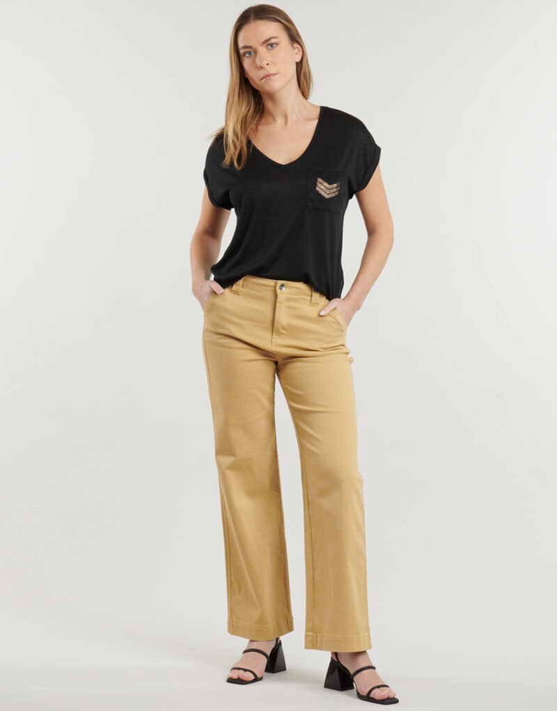 Jeans Flare Les Petites Bombes ISORE Beige Jeans Flare Donna - 2