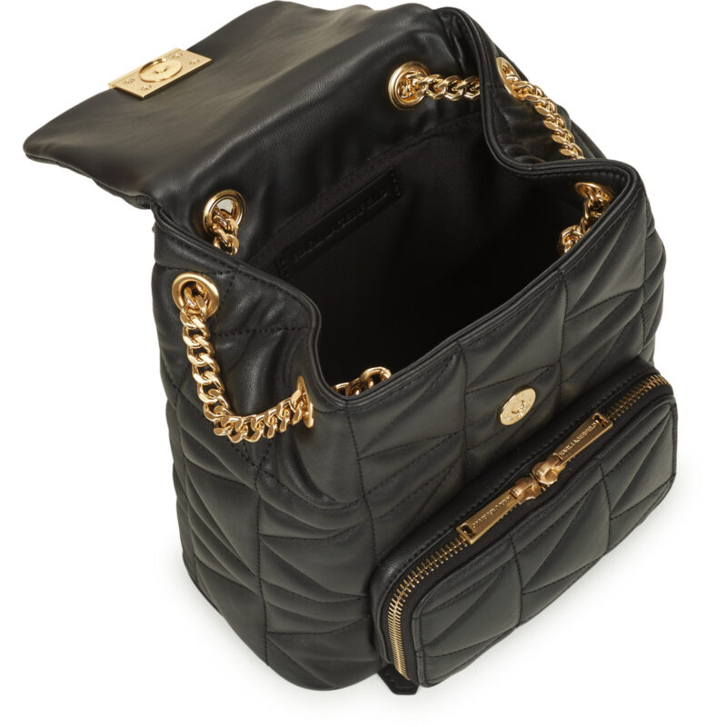 Donna Karl Lagerfeld K/KUILT SMALL BACKPACK Nero Zaino Donna - 5