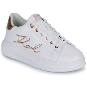 Karl Lagerfeld  KAPRI Signia Lace Lthr  Bianco -  Sneakers basse Donna
