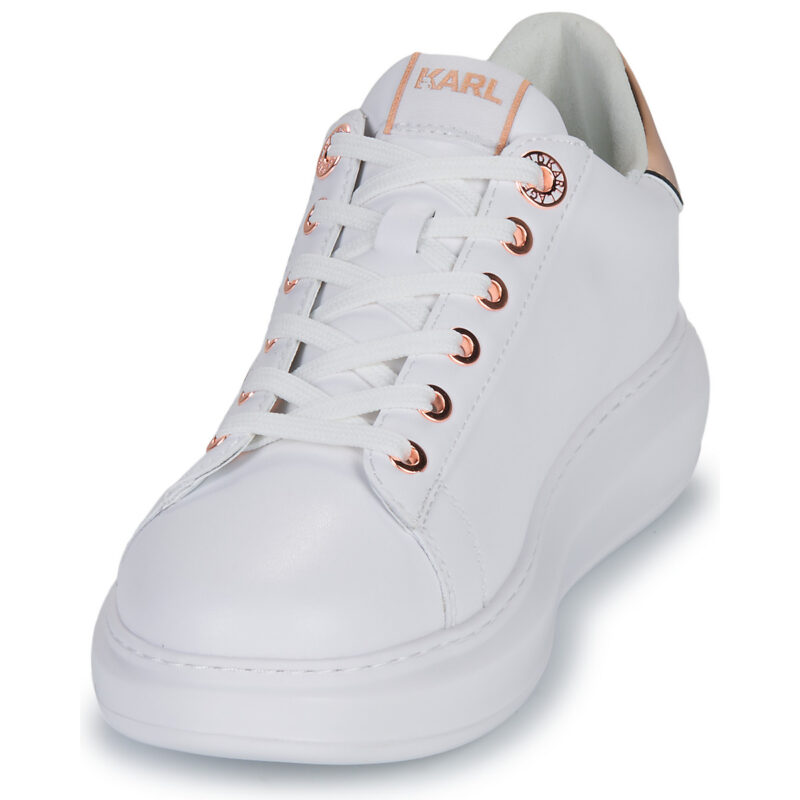 Karl Lagerfeld KAPRI Signia Lace Lthr Bianco Sneakers basse Donna - 3