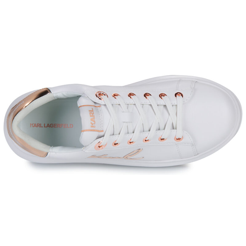 Karl Lagerfeld KAPRI Signia Lace Lthr Bianco Sneakers basse Donna - 6