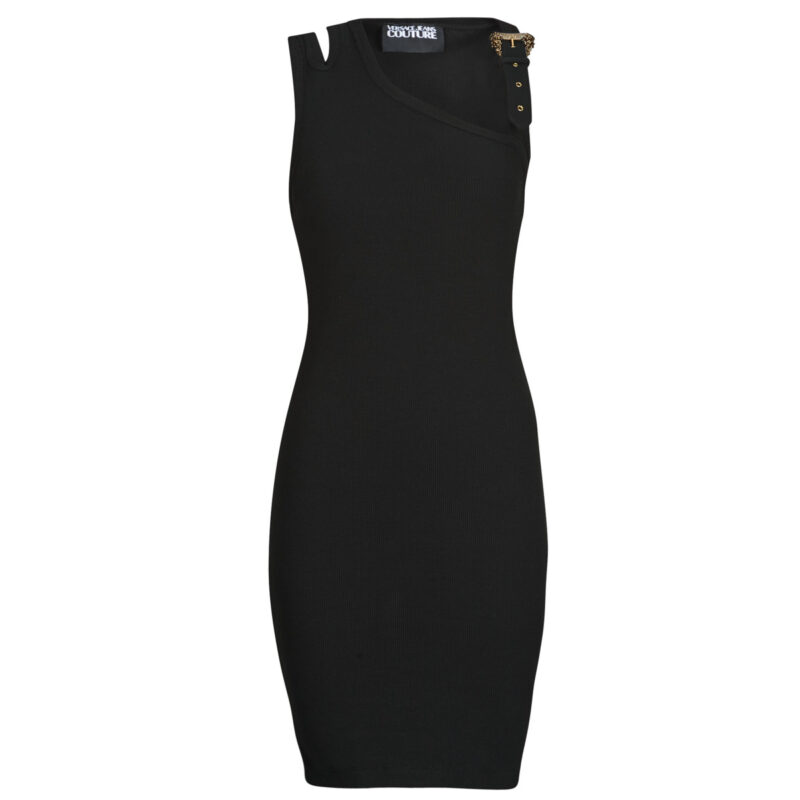 Versace Jeans Couture 78HAO9A3 Vestido corto negro para mujer - 1