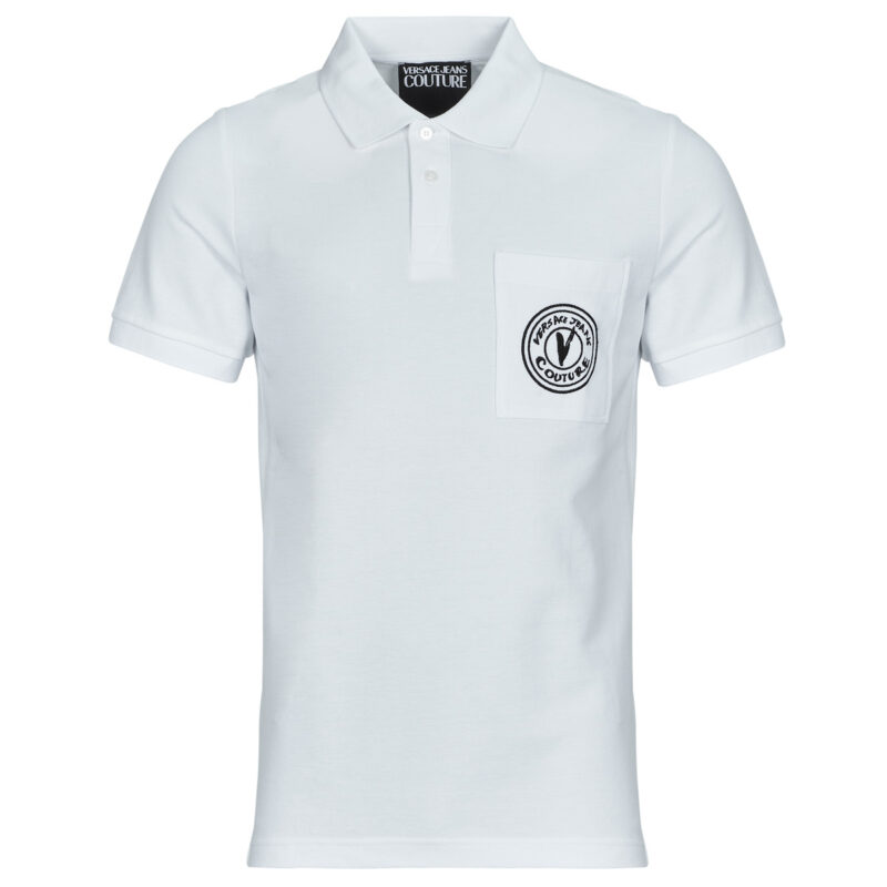 Polo Versace Jeans Couture 78GAGT01 Bianco Polo Uomo - 1