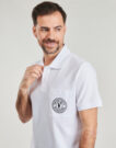 Polo Versace Jeans Couture 78GAGT01 Bianco Polo Uomo - 5
