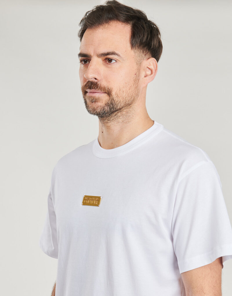 T-shirt Versace Jeans Couture 78GAHT08 Bianco T-shirt maniche corte Uomo - 5