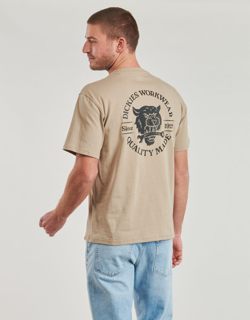 T-shirt Dickies WRENCH SS TEE Beige T-shirt maniche corte Uomo - 2