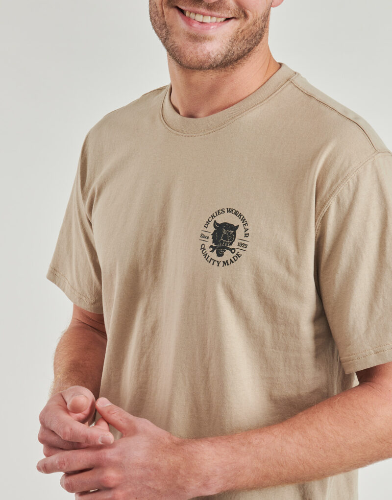 T-shirt Dickies WRENCH SS TEE Beige T-shirt maniche corte Uomo - 5