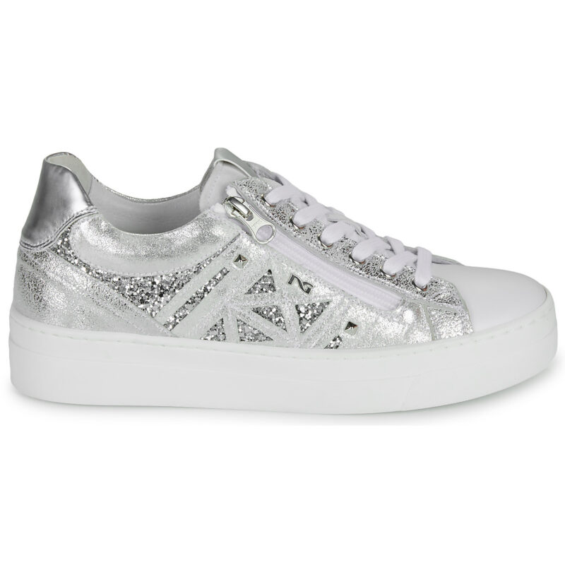 NeroGiardini E513010D Argento Damen-Sneaker, niedrig geschnitten - Gr&ouml;&szlig;e 2