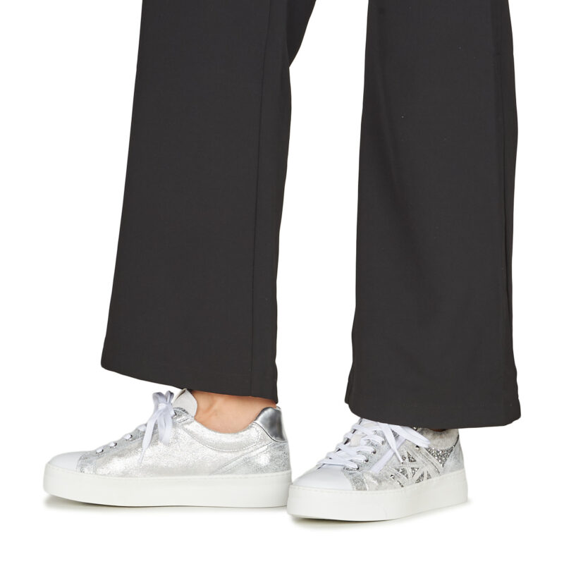 NeroGiardini E513010D Argento Damen-Sneaker, niedrig geschnitten - Gr&ouml;&szlig;e 8