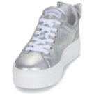 NeroGiardini E513020D Argento Damen-Sneaker, niedrig geschnitten - Gr&ouml;&szlig;e 3