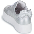 NeroGiardini E513020D Argento Damen-Sneaker, niedrig geschnitten - Gr&ouml;&szlig;e 5