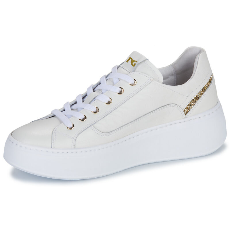 NeroGiardini E513081D Wei&szlig;e Damen-Sneaker (niedrige Passform) - Gr&ouml;&szlig;e 4