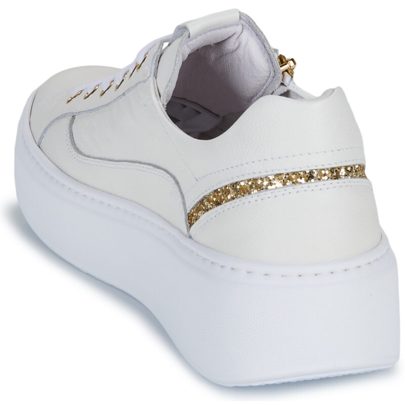 NeroGiardini E513081D Wei&szlig;e Damen-Sneaker (niedrige Passform) - Gr&ouml;&szlig;e 5
