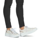NeroGiardini E513081D Wei&szlig;e Damen-Sneaker (niedrige Passform) - Gr&ouml;&szlig;e 8
