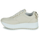 NeroGiardini E506371D Beige Damen-Sneaker, niedrig geschnitten - Gr&ouml;&szlig;e 4