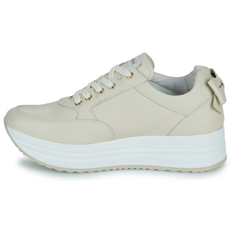 NeroGiardini E506371D Beige Damen-Sneaker, niedrig geschnitten - Gr&ouml;&szlig;e 4