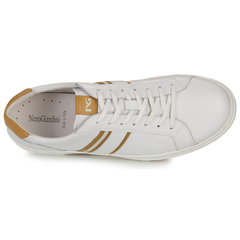 NeroGiardini E500721U Wei&szlig;e Herren-Sneaker - Gr&ouml;&szlig;e 6
