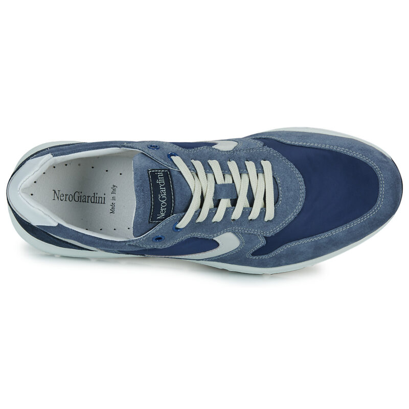 NeroGiardini E500670U Blaue Herren-Sneaker - Gr&ouml;&szlig;e 6