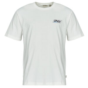 T-shirt  Only & Sons   ONSSPRINT  Bianco -  T-shirt maniche corte Uomo