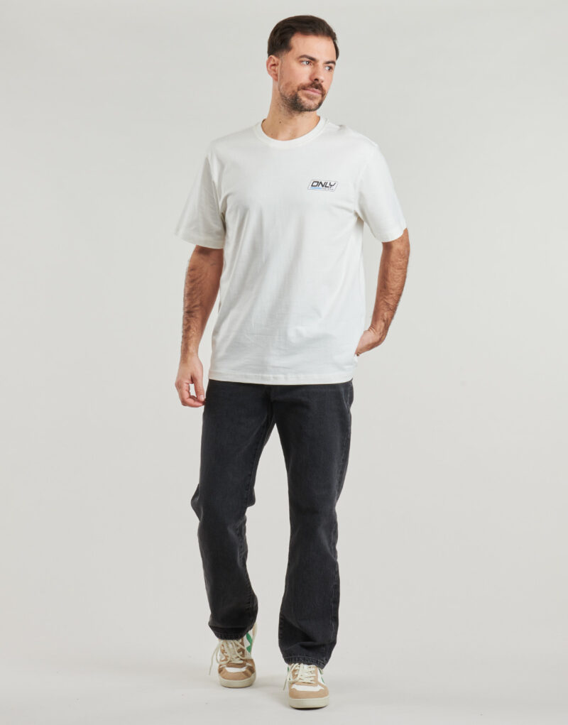 Camiseta Only & Sons ONSSPRINT Blanco Camiseta manga corta Hombre - 3
