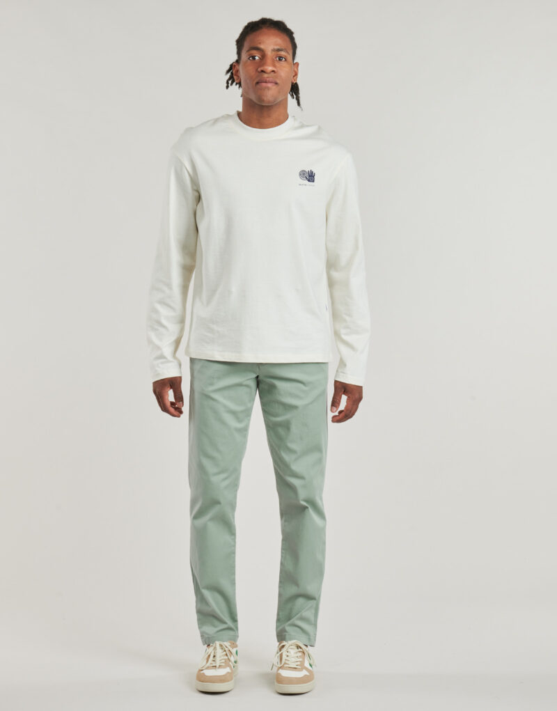 Pantalone Chino Selected SLHSLIM-NEW MILES 175 FLEX CHINO Verde Pantaloni Chino Uomo - 2