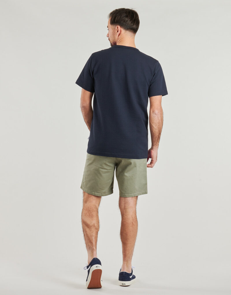 T-shirt Selected SLHSANDER SEERSUCKER Marine T-shirt maniche corte Uomo - 4