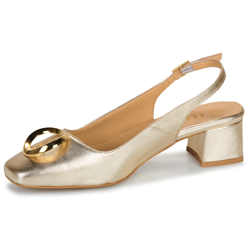 Fericelli Zapatos de tac&oacute;n MIMI Gold para mujer - 4